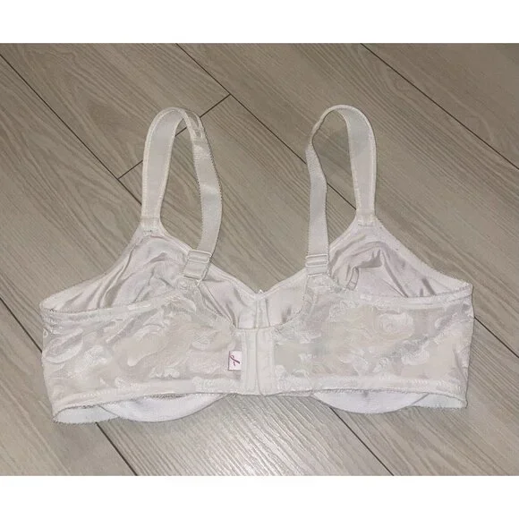 Wacoal 85567 Awareness Full Figure Seamless Bra Floral UW Womens 38D Ivory - Picture 4 of 6